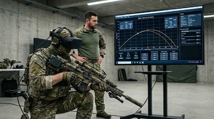 VR Sniper Training with a Modular Weapon Attachment