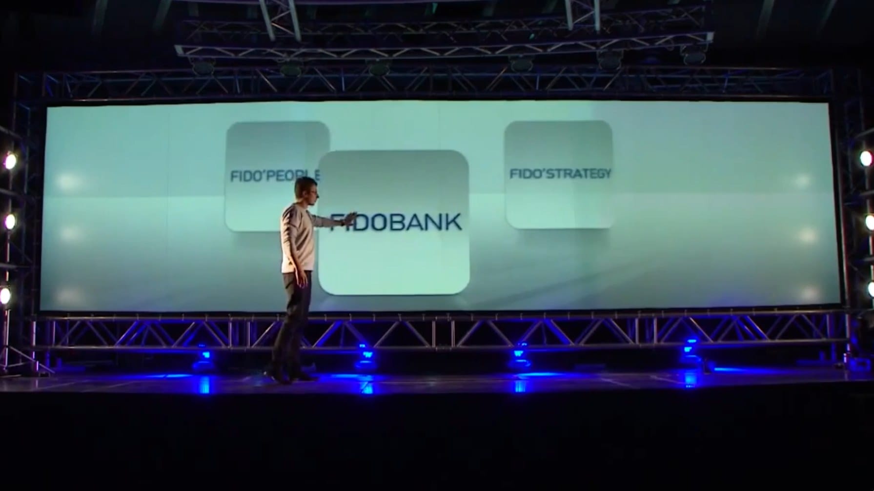 Gesture-Controlled Stage for a Banking Conference